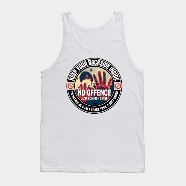 Social Distancing Tank Top by FirstTees